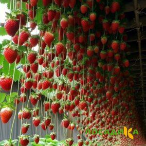 Клубника ампельная Анастасия купить по цене от 370р. в интернет-магазине «Посадика» с доставкой почтой в в Шумихае и по всей России – [изображение №1].