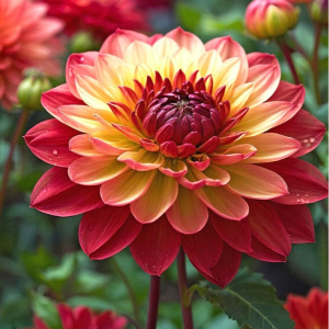 Георгин Оникс Найт купить по цене от 590р. в интернет-магазине «Посадика» с доставкой почтой в в Шумихае и по всей России – [изображение №1].