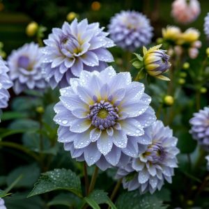 Георгин Акварель купить по цене от 680р. в интернет-магазине «Посадика» с доставкой почтой в в Шумихае и по всей России – [изображение №1].